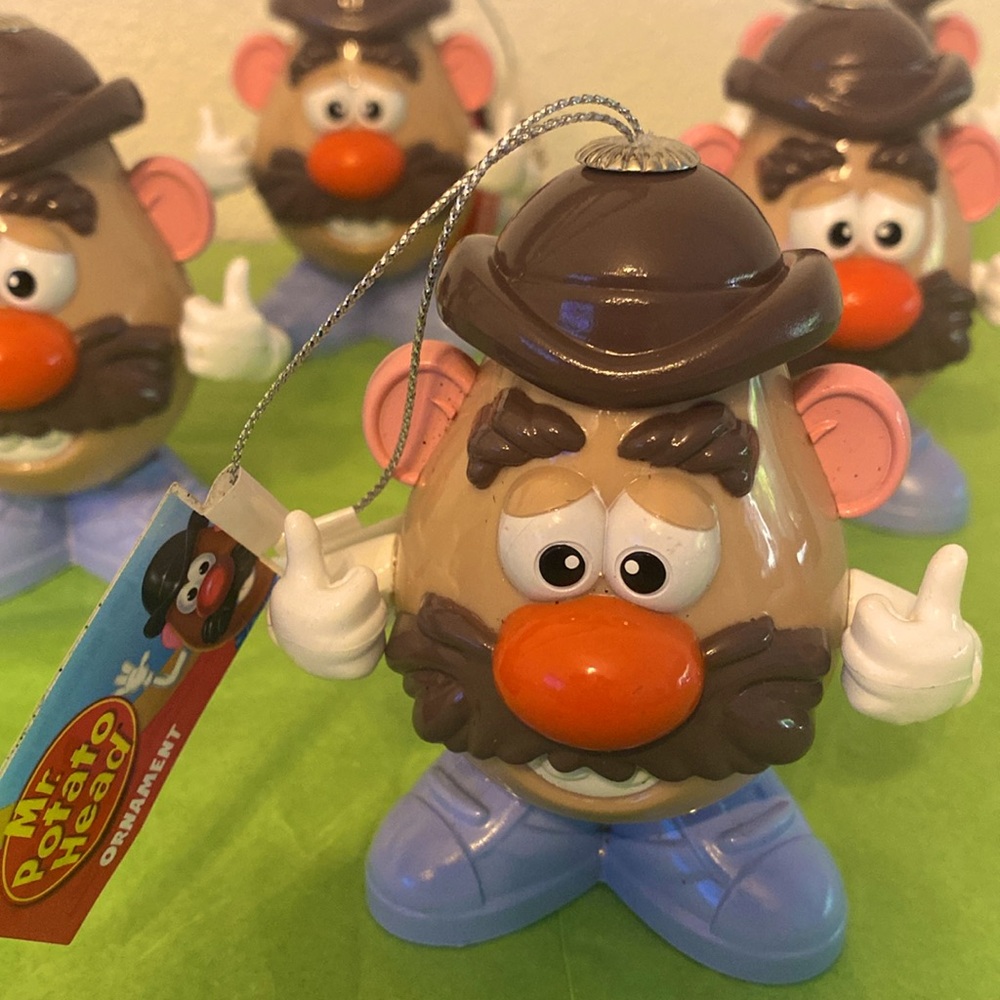 NWT RUZ, Mr Potatohead Christmas Ornaments SET Of 6!!  4 inches Tall